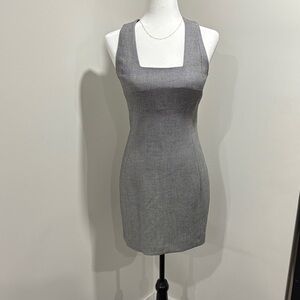 Mango Charcoal Sleeveless Mini Dress